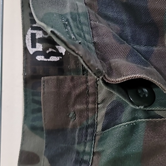 Cybertex Men Camouflage Green Multicolor Cargo Shorts Size 32 - Picture 7 of 8